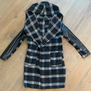 Black Plaid Coat